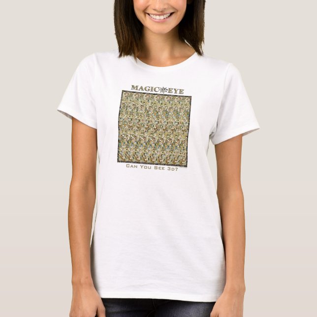 Camiseta de ojo mágico del "espejismo" del ® 3D (Anverso)