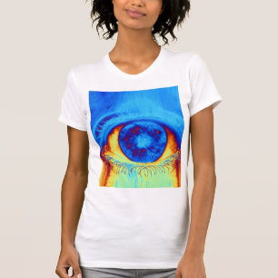 Camiseta de ojos psicodélica