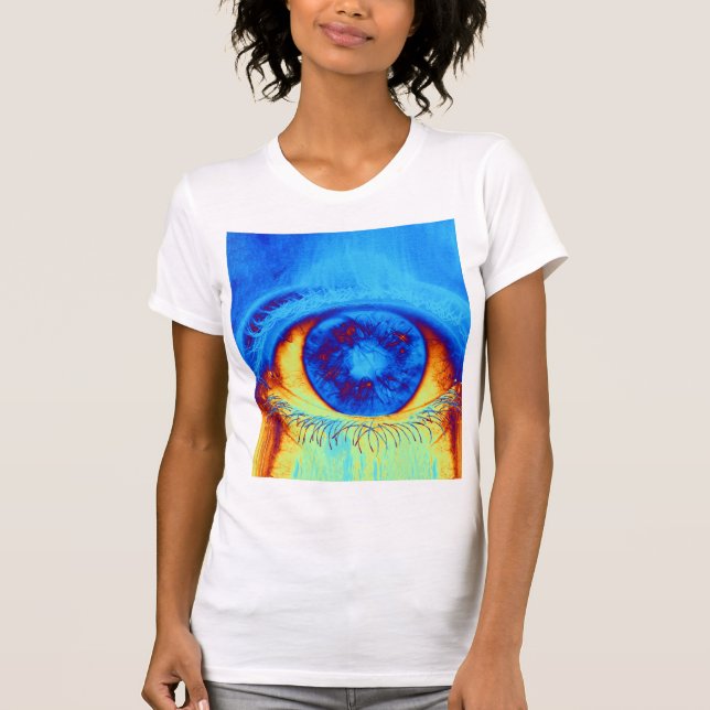 Camiseta de ojos psicodélica (Anverso)