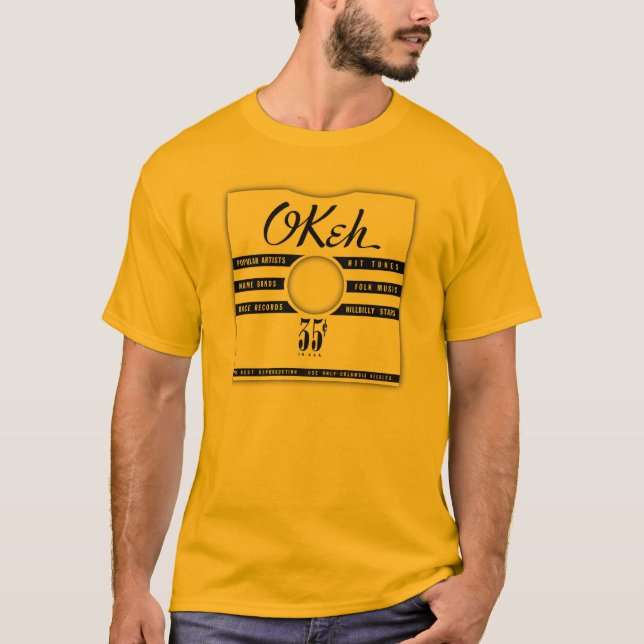 camiseta de Okeh de la manga de registro de 78 RPM (Anverso)