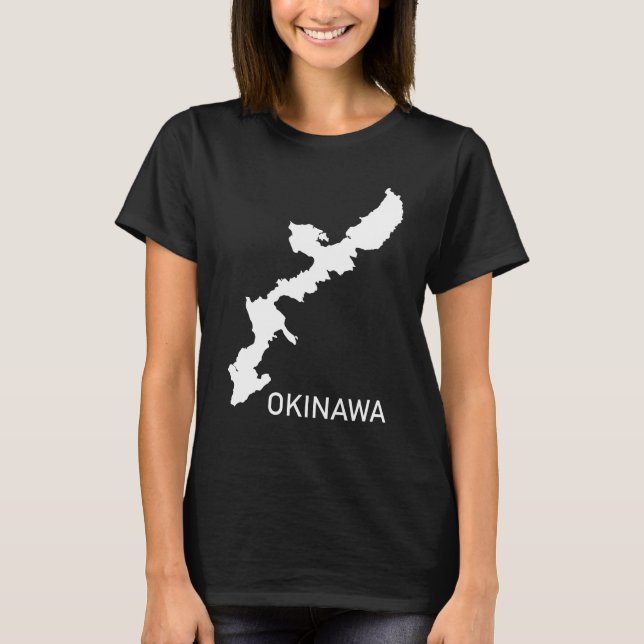 Camiseta de Okinawa (Mapa de Okinawa) (Anverso)