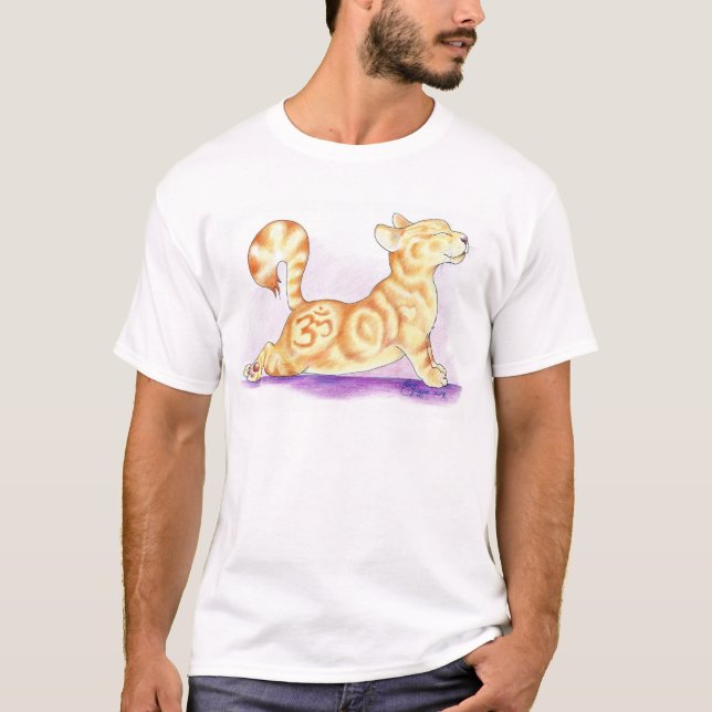 Camiseta de OM Kittie de la yoga de la sol (Anverso)