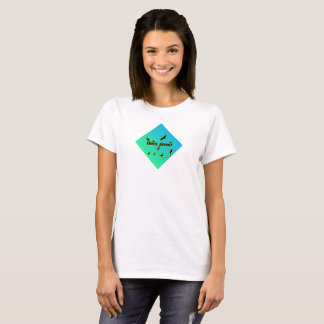 Camiseta De Ombre Verde Azul Nerd De Pájaro