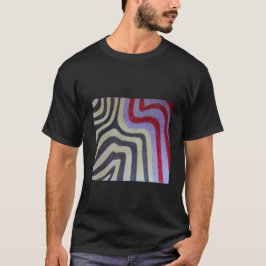 Camiseta de ondas coloreadas