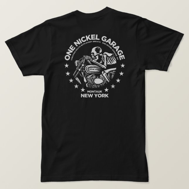 Camiseta de One Nickel Garage Stars (Reverso del diseño)