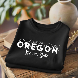 Camiseta de Oregon Moderna del Estado del Castor