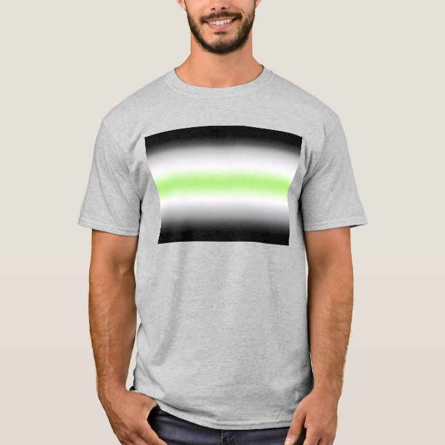 Camiseta de orgullo Agender Gradiente (Anverso)
