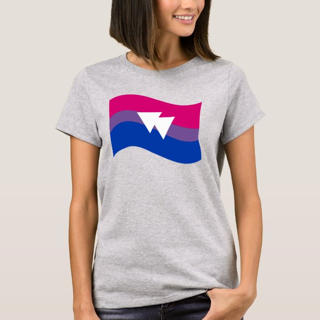 Camiseta de orgullo bisexual (Anverso)
