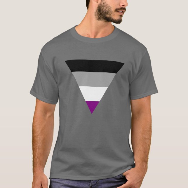 Camiseta de orgullo del triángulo asexual (Anverso)