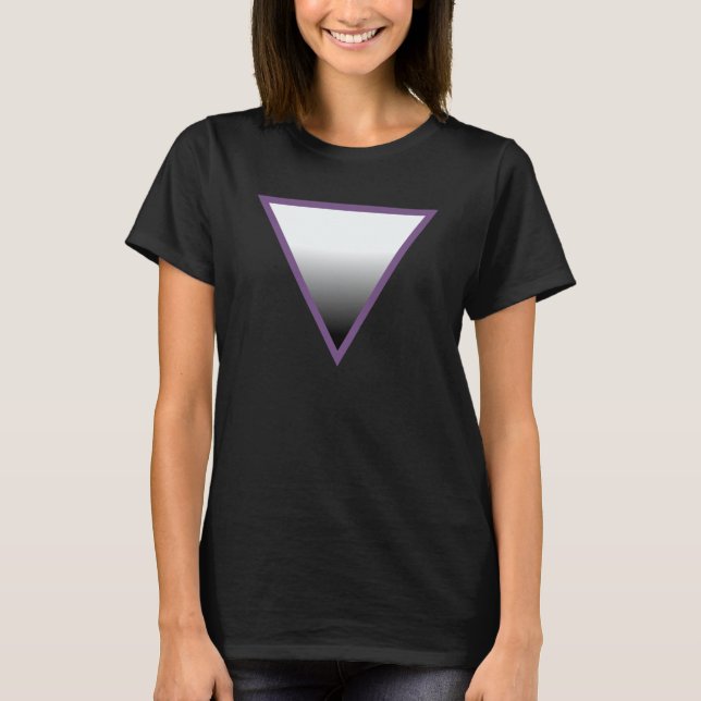 Camiseta de orgullo del triángulo asexual (Anverso)