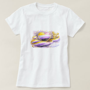 Camiseta de Orgullo Estético de Bandera No Binaria