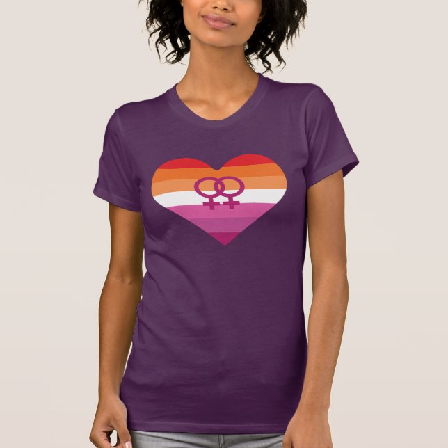 Camiseta de orgullo lésbico (Anverso)