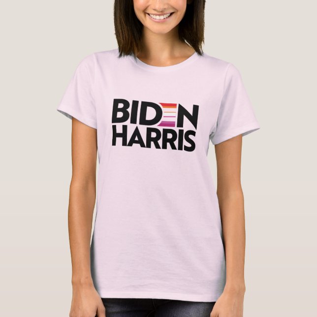 Camiseta de orgullo lésbico de Biden Harris (Anverso)