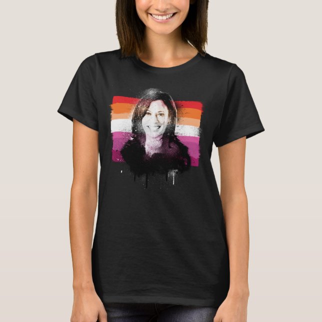 Camiseta de orgullo lésbico de Kamala Harris (Anverso)