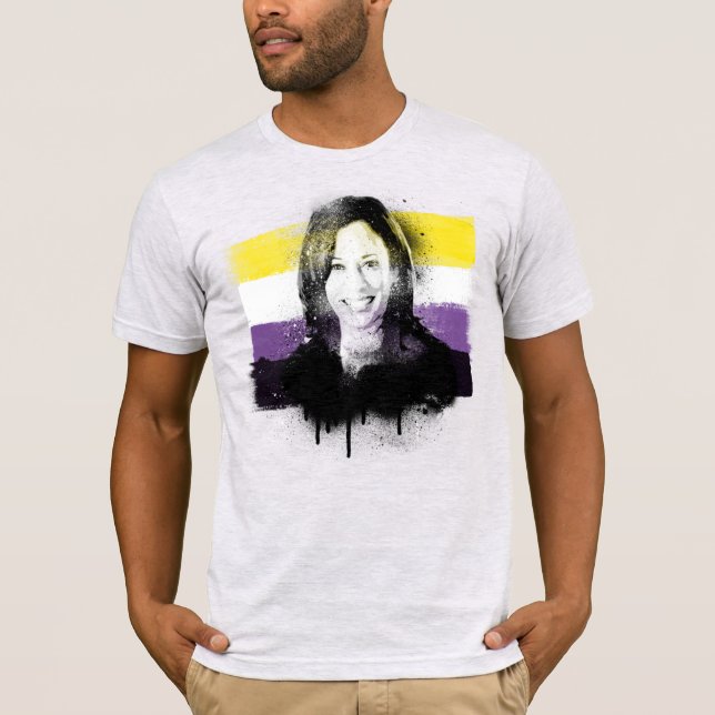 Camiseta de orgullo no binario de Kamala Harris (Anverso)