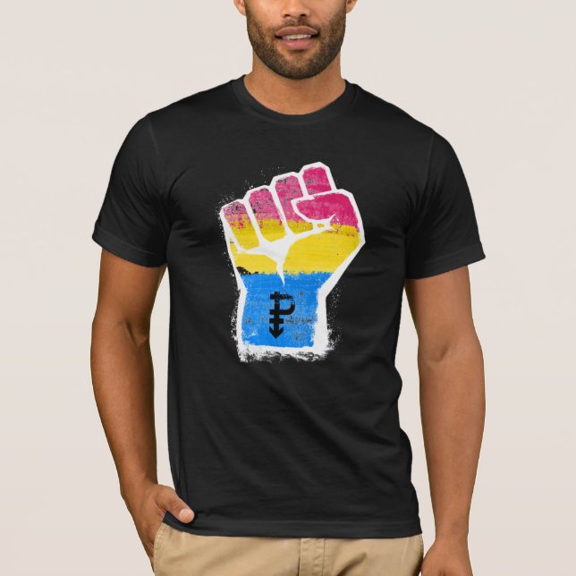 Camiseta de orgullo pansexual (Anverso)