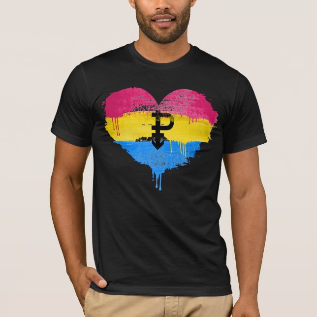 Camiseta de orgullo pansexual (Anverso)