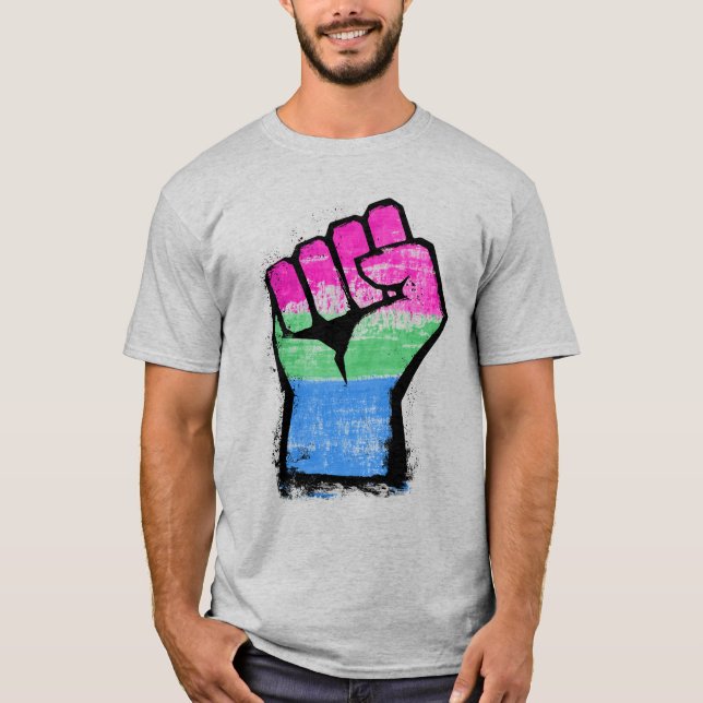 Camiseta de Orgullo Poliamoroso (Anverso)