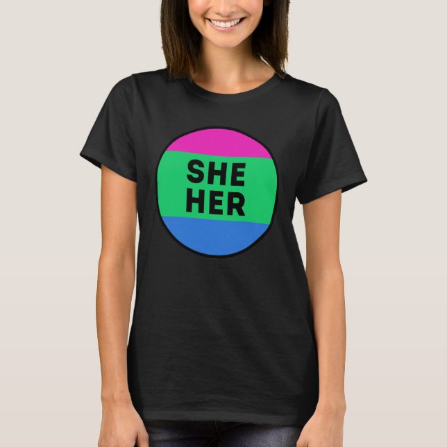 Camiseta de Orgullo Poliamoroso (Anverso)
