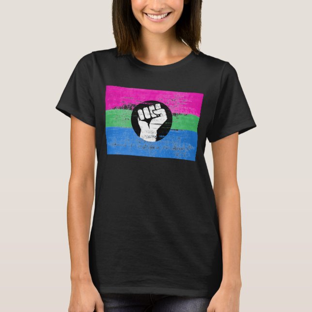 Camiseta de Orgullo Poliamoroso (Anverso)