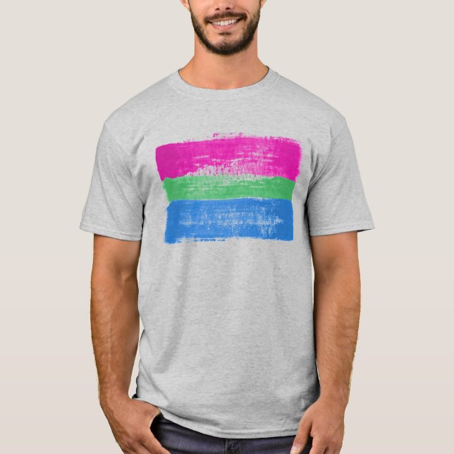 Camiseta de Orgullo Poliamoroso (Anverso)