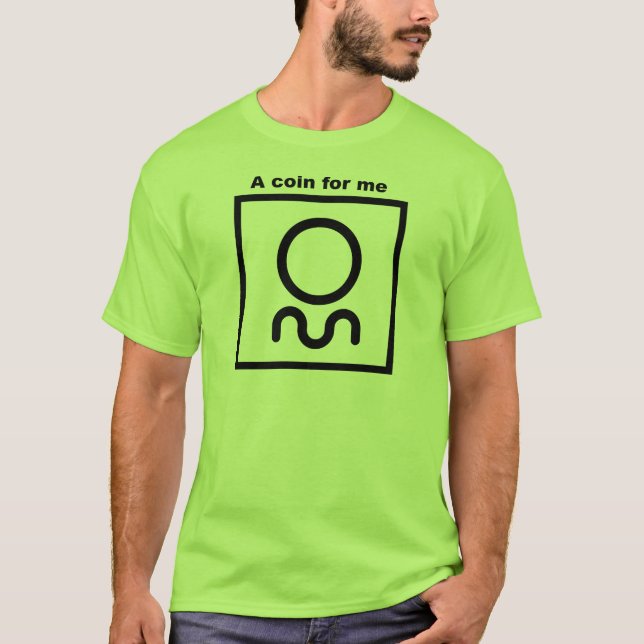 Camiseta de Orienteering.  Una moneda para mí (Anverso)