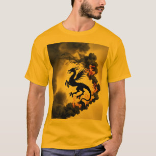 Camiseta de oro/camiseta amarilla para humo de dra