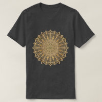 Camiseta de oro de lujo Mandala Symbol.