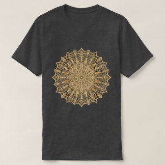 Camiseta de oro de lujo Mandala Symbol.