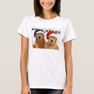 Camiseta de oro del navidad