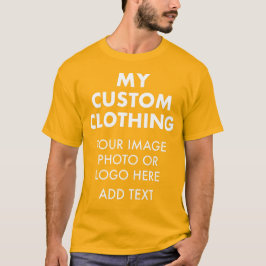 Camiseta de oro personalizada para hombres