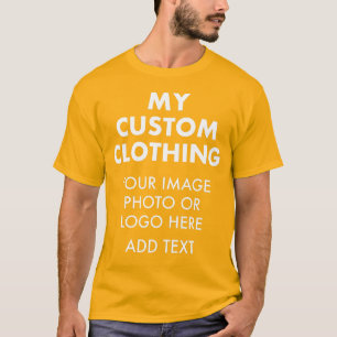 Camiseta de oro personalizada para hombres