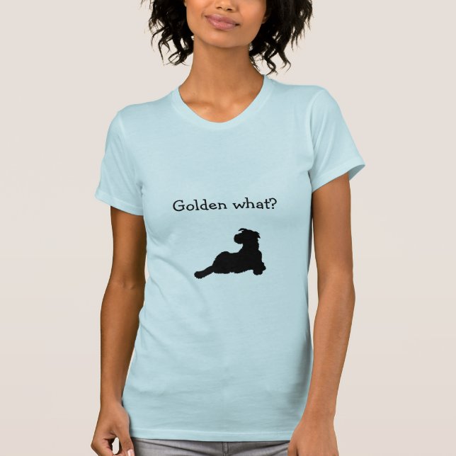 Camiseta ¿De oro qué? (Anverso)
