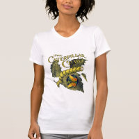 Camiseta de oruga y mariposa