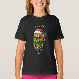 Camiseta de osito de peluche de Navidad