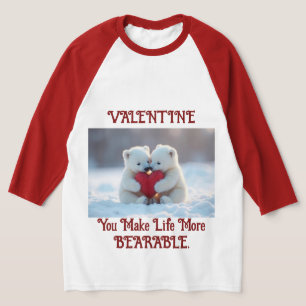 Camiseta de ositos polares de San Valentín