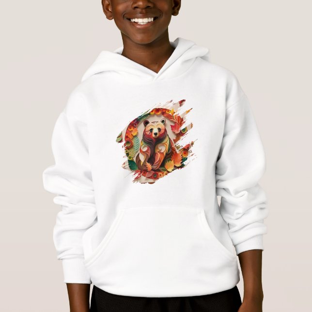 Camiseta de oso colorida (Anverso)