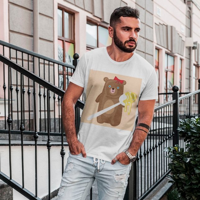 Camiseta de oso con miel (Subido por el creador)