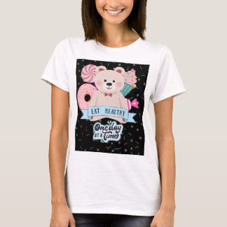 Camiseta de oso cortada