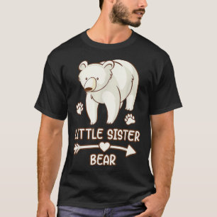 camiseta de oso de hermana pequeña, oso de hermana
