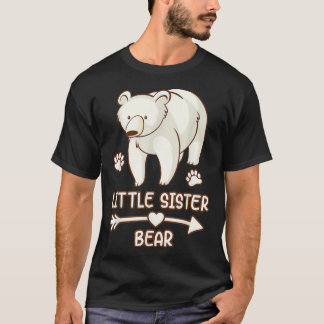 camiseta de oso de hermana pequeña, oso de hermana