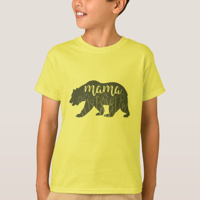 Camiseta de oso de mamá (Anverso)