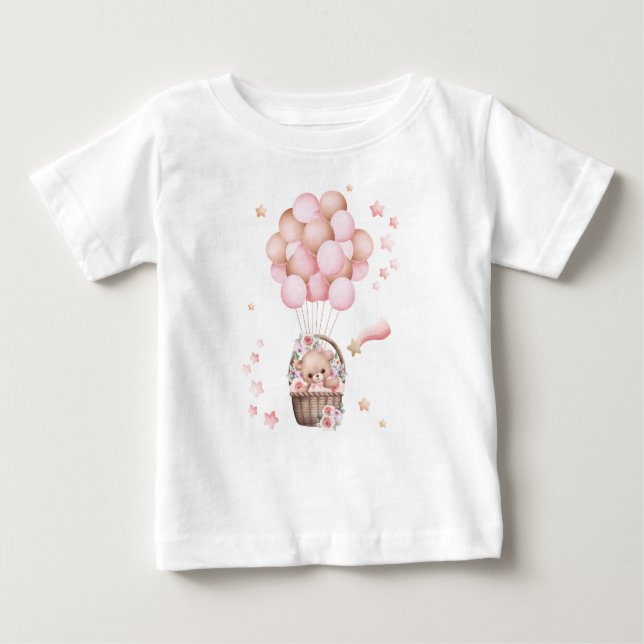 Camiseta de oso de peluche para chicas (Anverso)