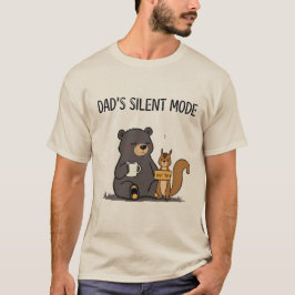 Camiseta de Oso Divertido en Modo Silencioso de Pa