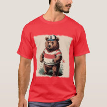 Camiseta de oso estilizado