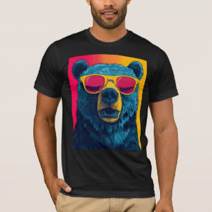 CAMISETA DE OSO GRIZZLY POP ART GENIAL