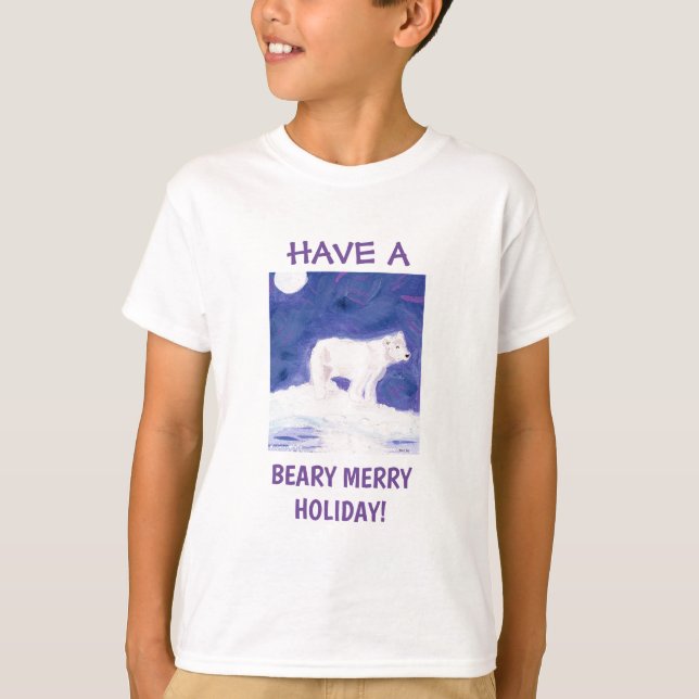 Camiseta de oso polar Beary Merry Holiday (Anverso)