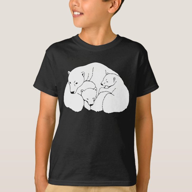 Camiseta de oso polar camiseta de oso orgánico de  (Anverso)