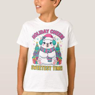 Camiseta de oso polar de alegría navideña – El mom