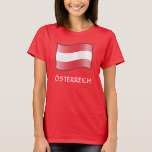 Camiseta de "Österreich" con bandera de Austria on